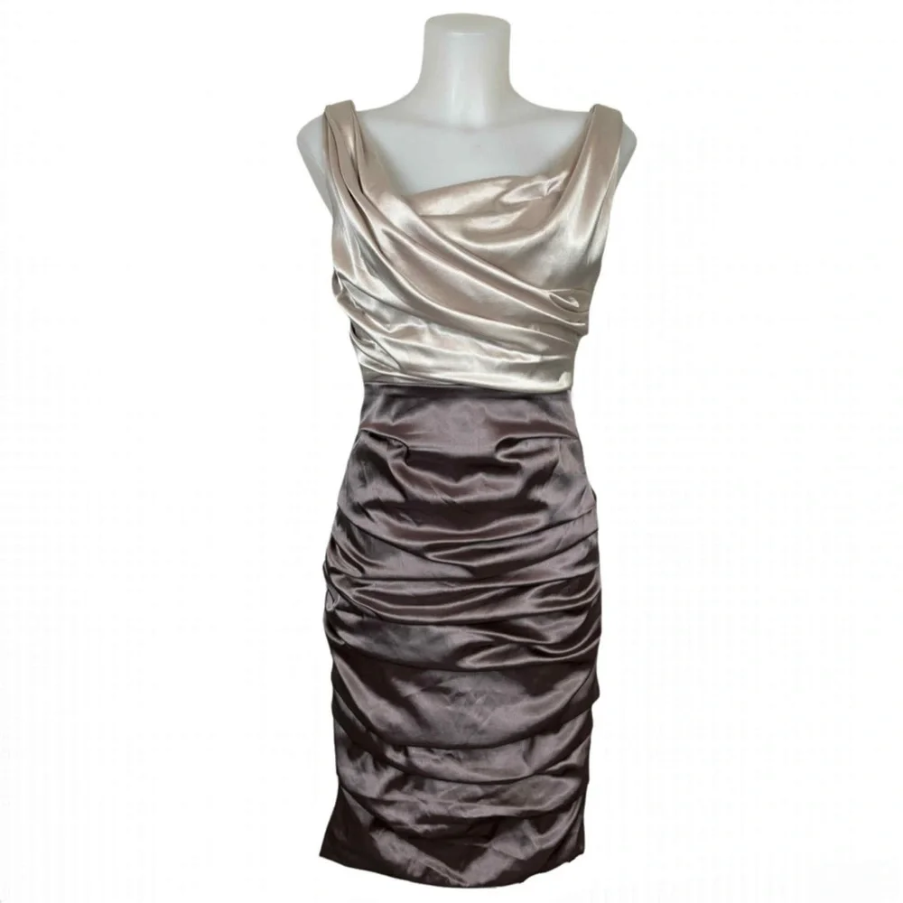 Le Chateau Silver and Gray Dress -Sm - Picture 2 of 6